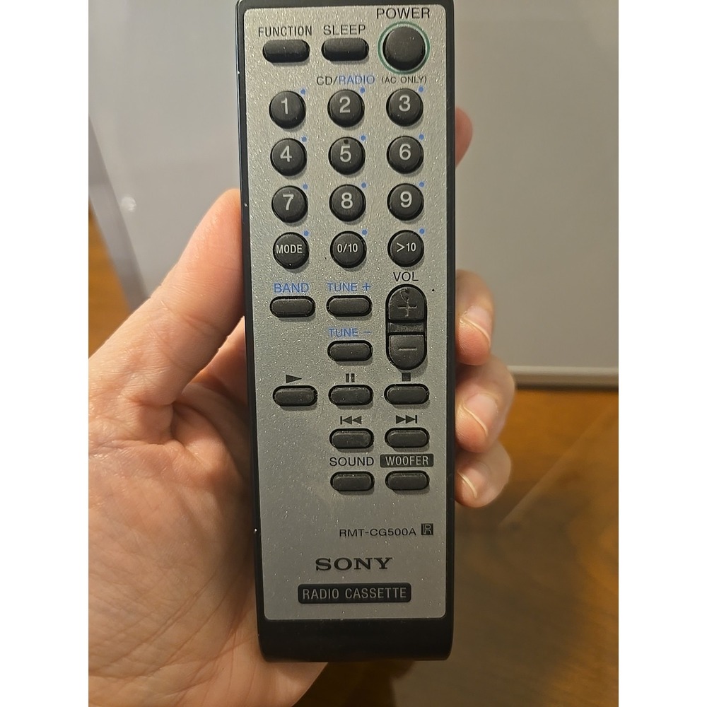 Sony RMT-CG500A‎ Remote Control for CD Radio Cassette Tested WORKS